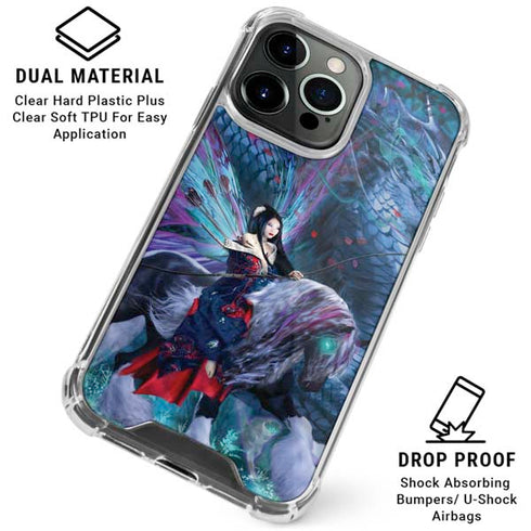 Ride of the Yokai Fairy and Dragon by Ruth Thompson iPhone 16 Pro Clear Case